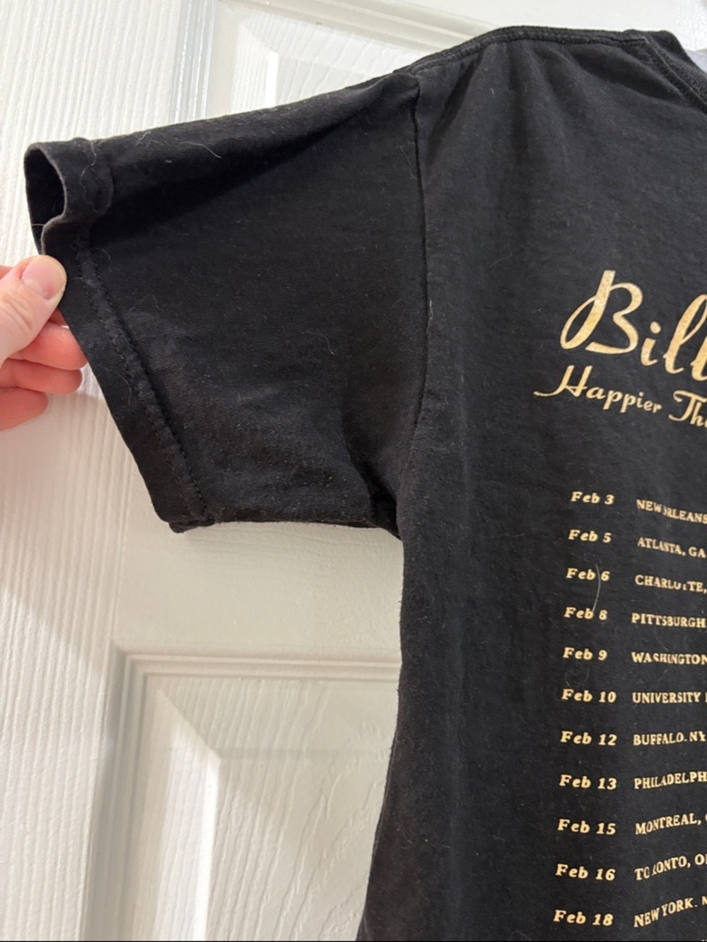 Billie Eilish Medium Happier Than Ever The World Tour Black Graphic 100% Cotton - Picture 8 of 9